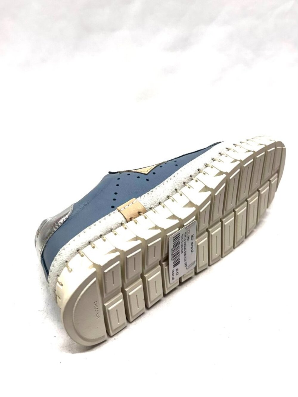 MIZ MOOZ LEATHER CASUAL PLATFORM LACE UP SNEAKERS BLUE / TAN 37EU / 7US S 36 - Picture 5 of 5